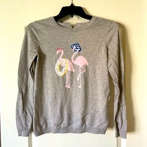 Talbots flamingo sweater petite